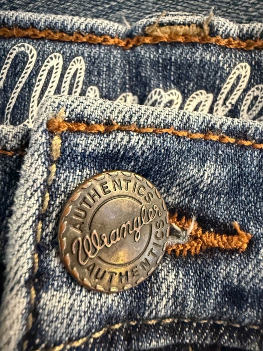 Wrangler Girls 16 Retro Relaxed Boot Jeans Blue Denim Western 1029 - Picture 6 of 9